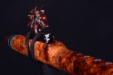 Honduran Rosewood Root Burl Native American Flute, Minor, Mid A#-4, #H34F